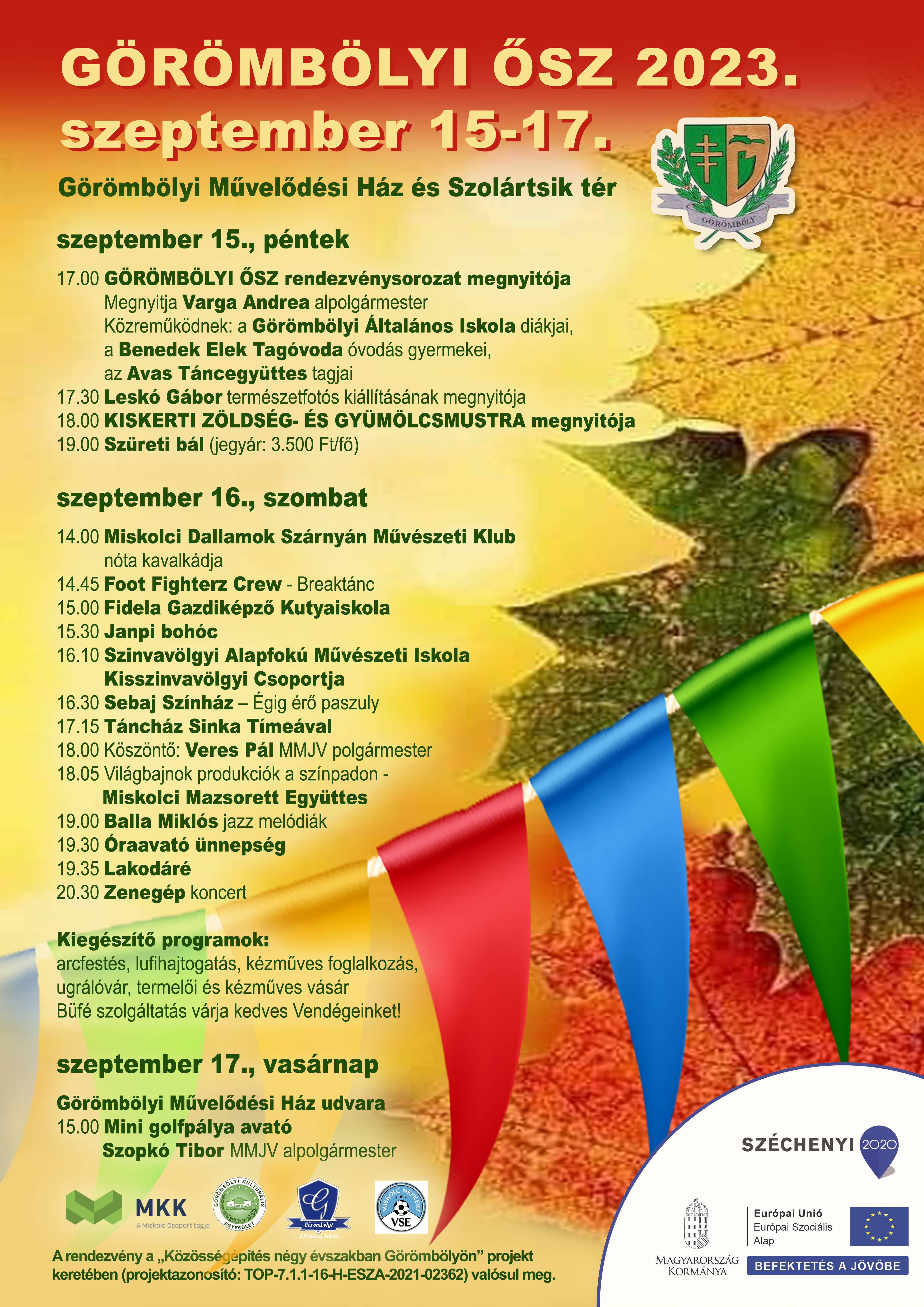 a Görömbölyi ősz plakátja