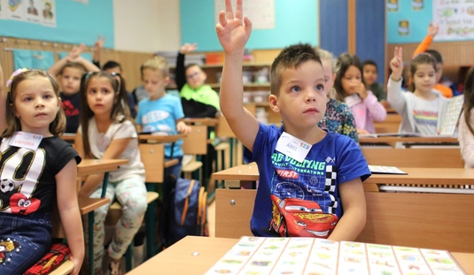 Ábel első napja az iskolában 