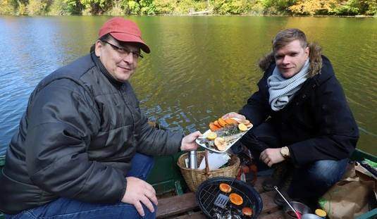 Acéllábos a Hámori tavon 