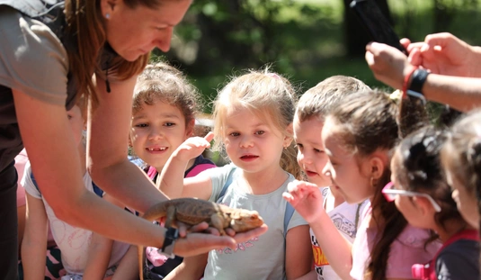 Óvodások a Miskolci Állatkertben 