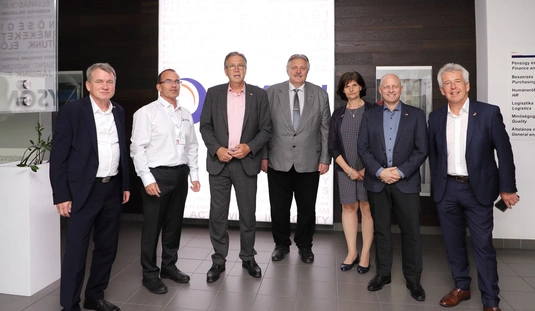 Aschaffenburgi delegáció a városházán és a Joysonban 