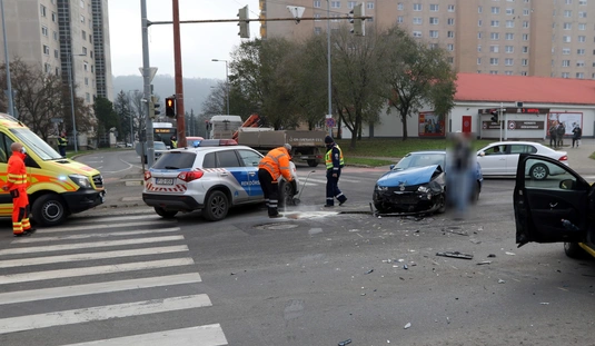 Baleset a Vologda utcán 