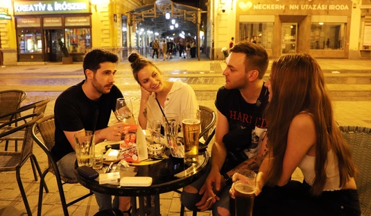 Miskolci belvárosi éjszaka 