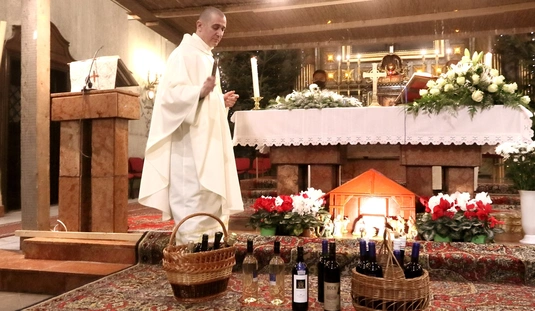 Borszentelés a Minorita templomban 