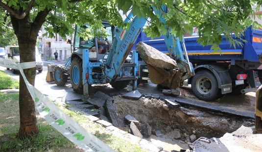 Csőtörés a Kis-Hunyadon 