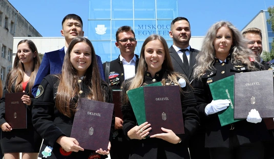 Diploma átadó a Miskolci Egyetemen 