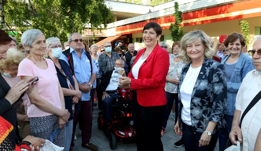 Dobrev Klára Miskolcon 