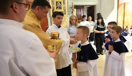 Elsőáldozás a Mindszenti templomban 