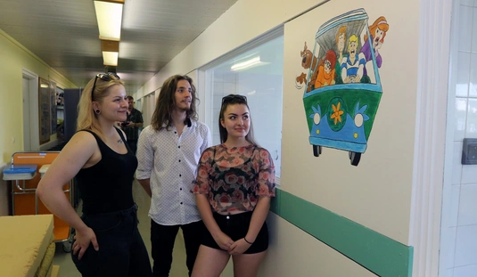 Fazolás diákok festettek a GYEK -ben 