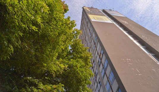 Bejutottunk a húszemeletesbe 