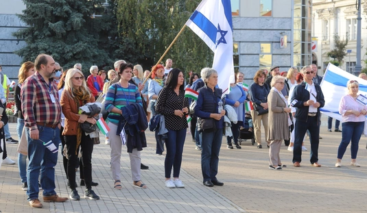 Szolidaritási tüntetés Izrael mellett 