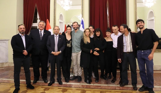 A Vertigo Dance Company  és az izraeli nagykövet a Nagyszínházban 