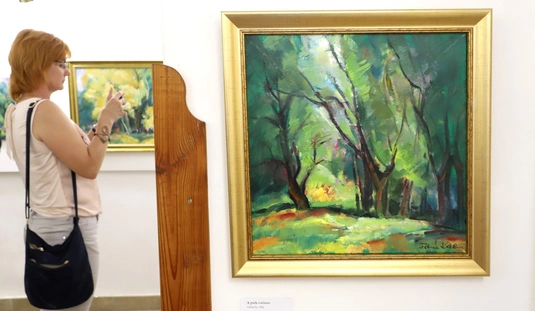 Kissné Fábián Katalin emlékkiállításának megnyitója a Feledy-házban 