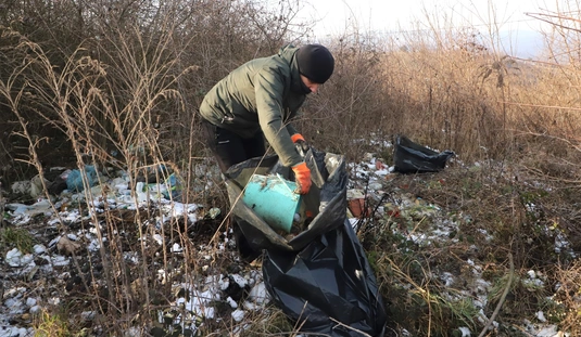 Szemétszedési akció a Magashegyen 