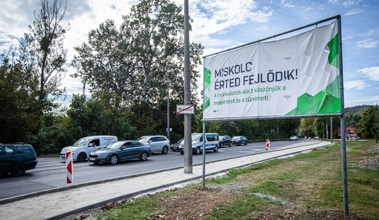 Miskolc érted fejlődik: Miskoltapolcai útfelújítás 