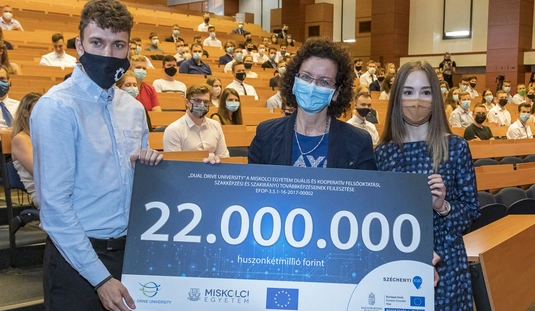 Miskolci Egyetem - Duális képzés ösztöndíj átadó 