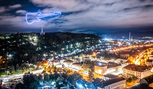 Drón show a Miskolci Pikniken  