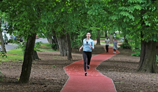 Már használják a népkerti futókört 