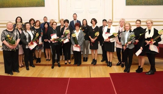 Szociális dolgozók köszöntése a városházán 