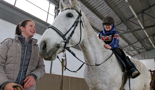 Vakok lovagoltak a Hejőmenti Lovasparkban 