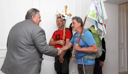 Csíksomlyói zarándokok Miskolcon 