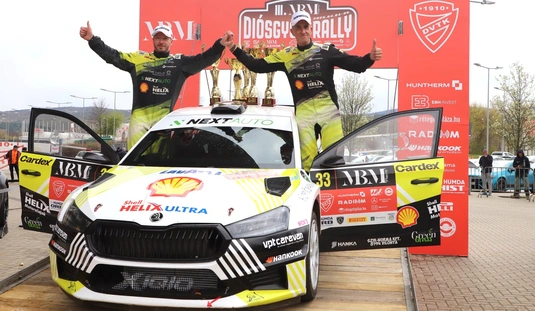 Diósgyőr Rally céldobogó - díjátadó 