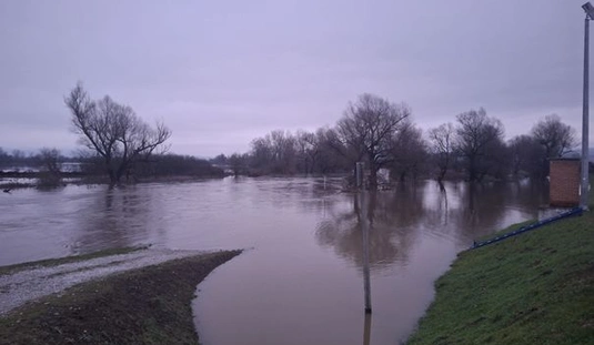 A Sajó folyón III. fokú árvízvédelmi készültség van érvényben. Fotó: ÉMVIZIG