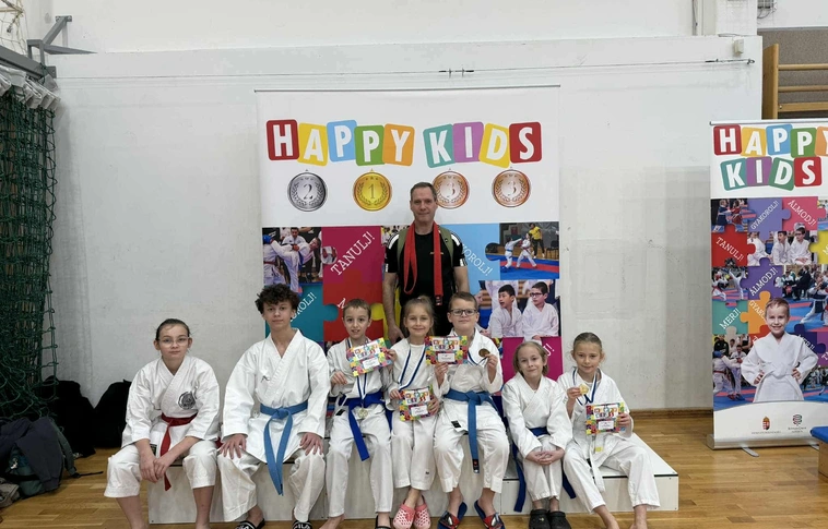 A Justitia ifjú növendékei a Happy Kids Kupán. Fotó: magánarchívum