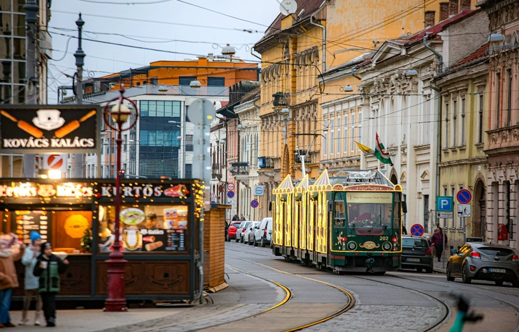 miskolci adventi villamos Luca-nap