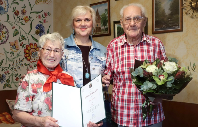 Ötvös Károly 90 éves Miskolc. Fotó: Mocsári László