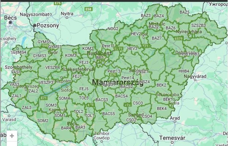 Megvannak a hivatalos OEVK körzethatárok