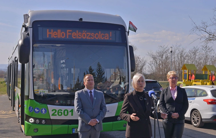 Felsőzsolca BYD busz Fotó: Oszie Tibor