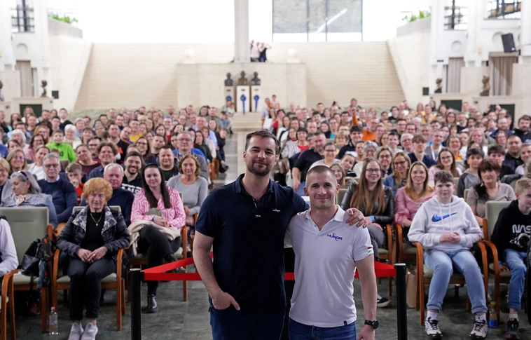 Kapu Tibor és Cserényi Gyula a Miskolci Egyetemen. Fotó Végh Csaba