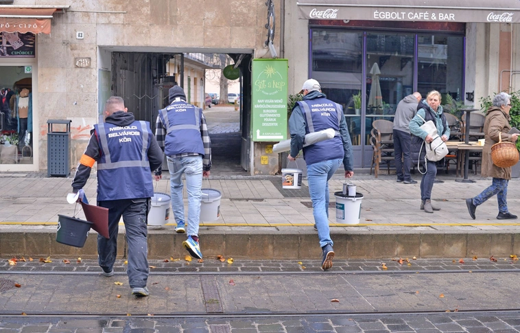 Belvárosi kapualj festés