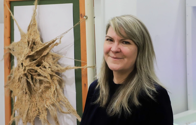 Kiss Gabriella Organikus szövet című kiállításának megnyitója