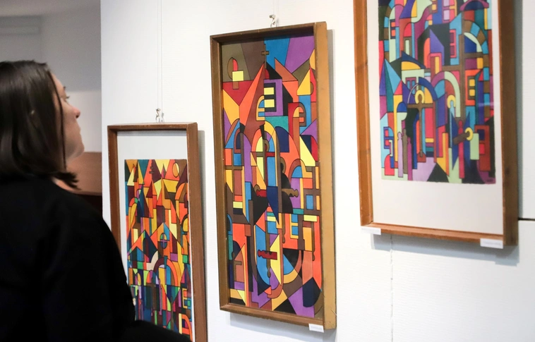 AZ  50 éves  Diósgyőri Képzőművész Stúdió 76’ kiállítása a Mühában