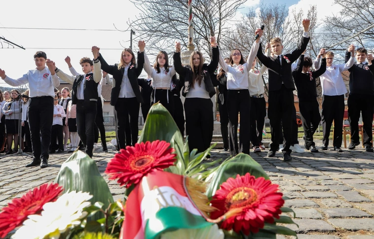 Március 15-ei ünnepség Diósgyőrben