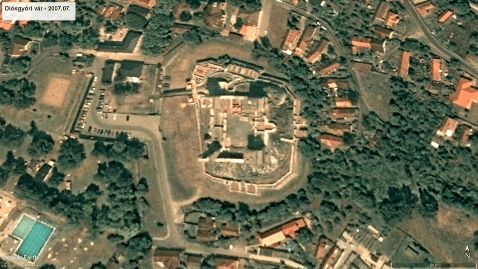 A Diósgyőri vár és környezetének változásai 2007 és 2021 között