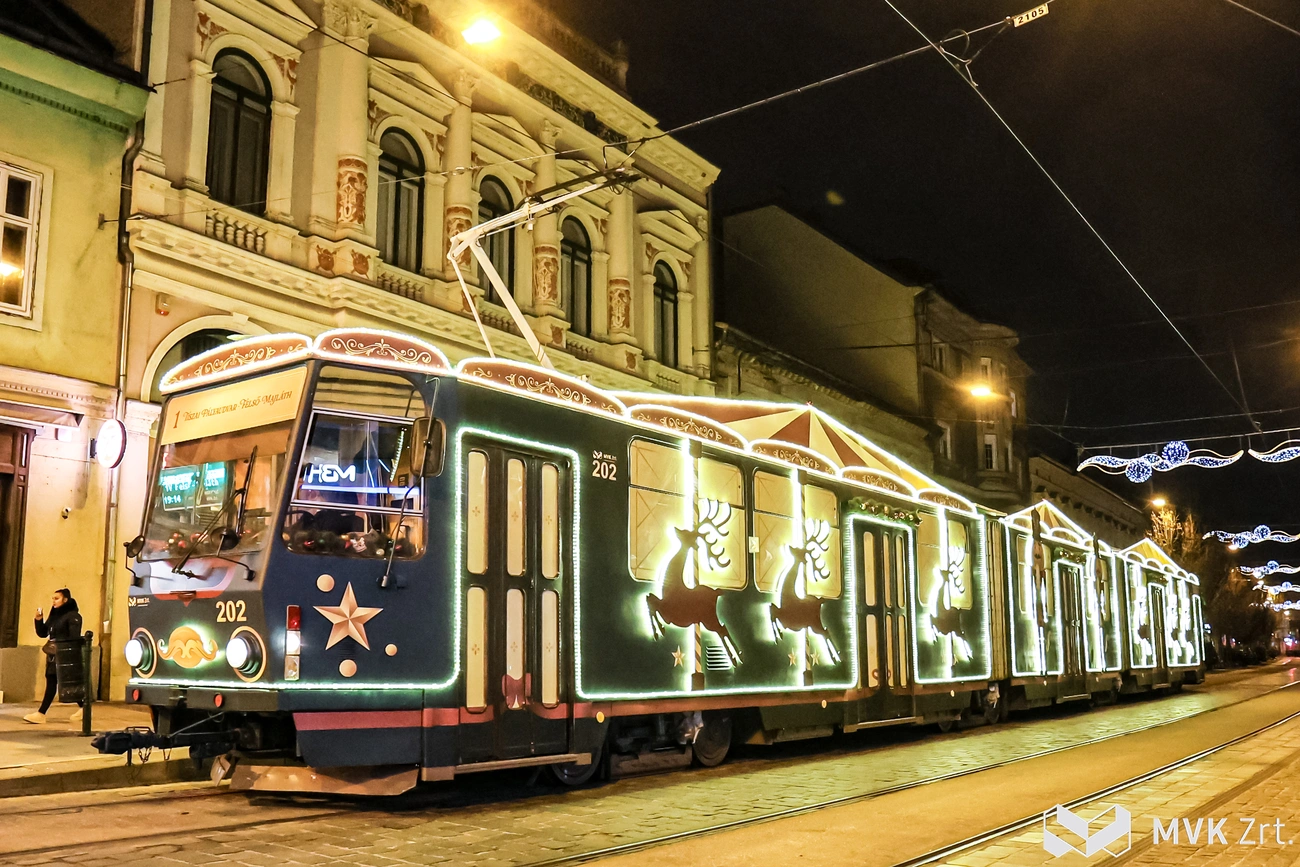 Adventi villamos. Fotó: MVK Zrt.