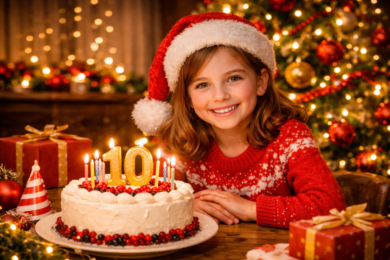 Születésnap karácsonykor. Fotó: ChatGPT