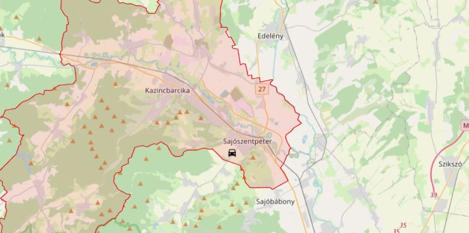 Baleset Sajószentpéter és Sajókápolna között. Forrás: katasztrófavédelem
