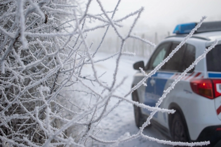 rendőrautó télen. Fotó: police.hu