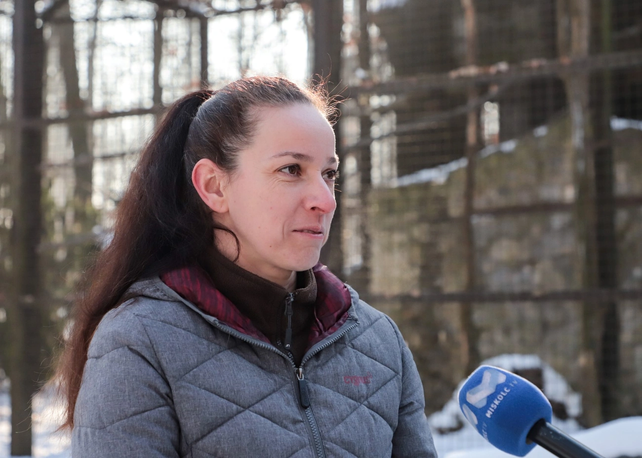 Darvas Katalin, az állatkert zoopedagógusa. Fotó: Mocsári László