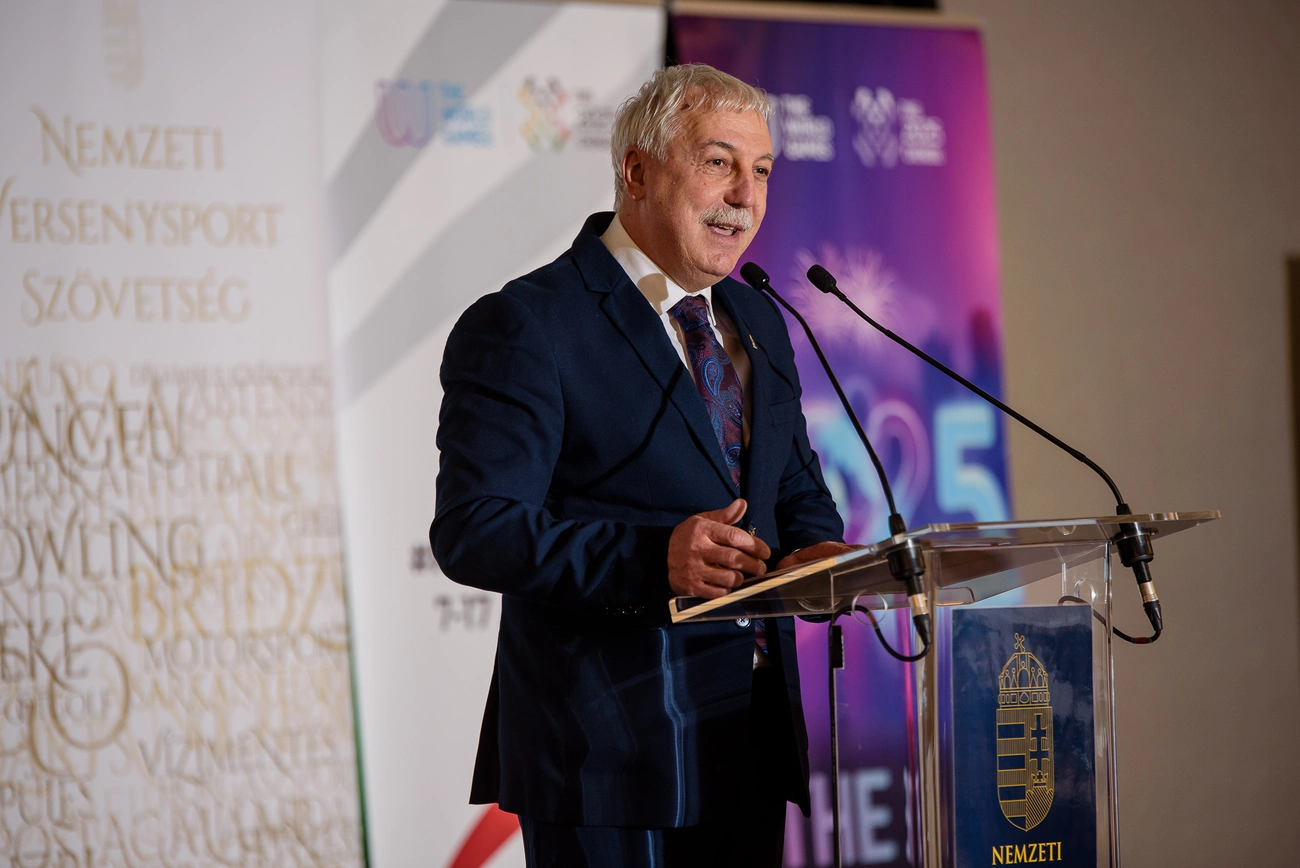 Nemzeti Versenysport Szövetség gálája, Mészáros János.  Fotó: magánarchívum