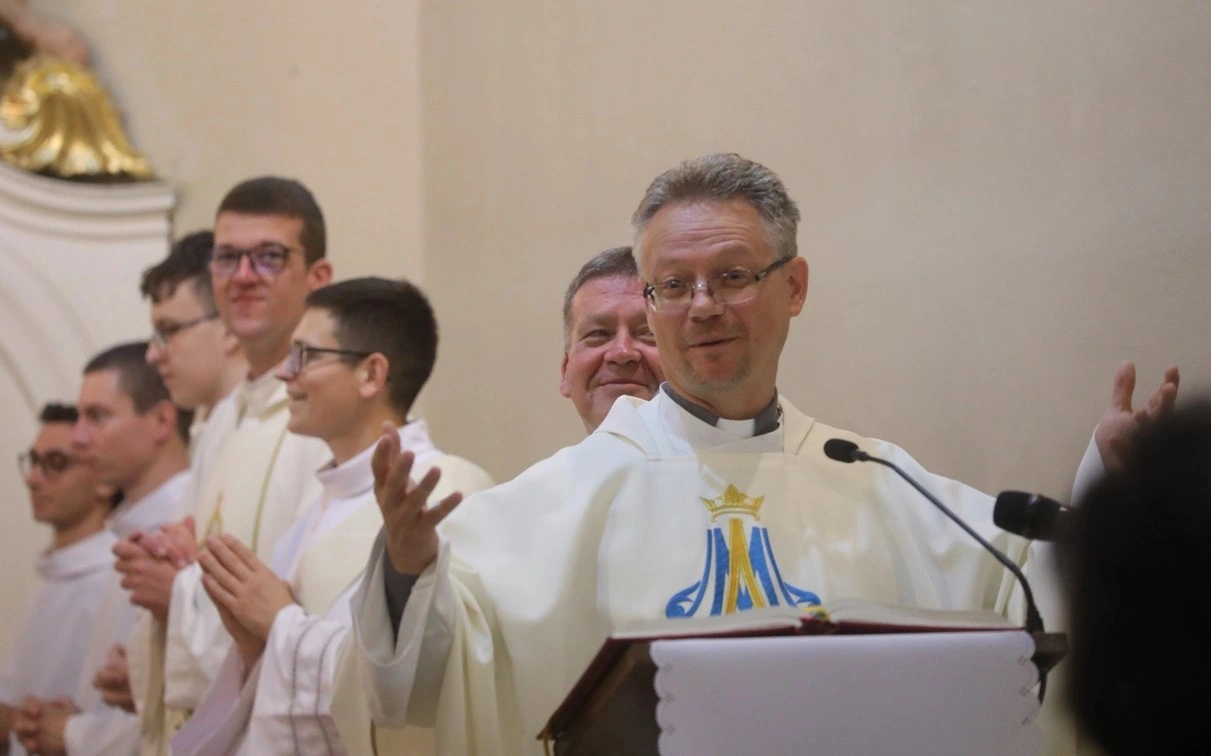 Koronkai Zoltán atya a Mária-búcsún. Fotó: Juhász Ákos