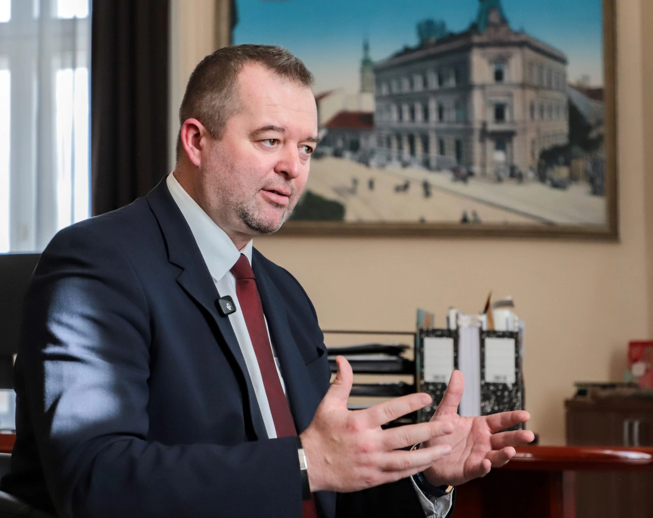 Hollósy András: azon dolgozunk, hogy Miskolc az acélvárosból zöld város legyen. Fotó: Mocsári László