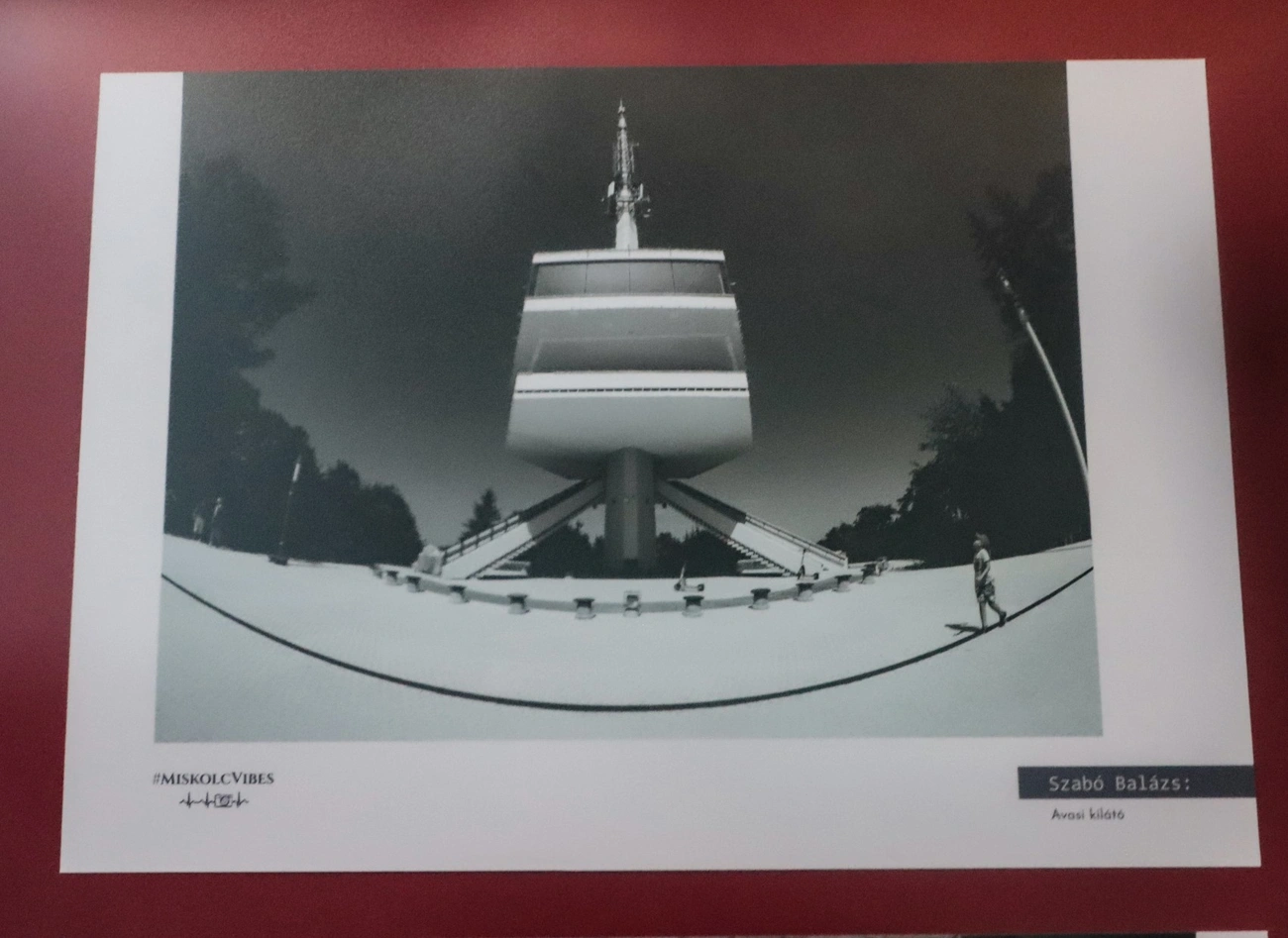 Az Avasi kilátó a fotókiállításon. Fotó: Mocsári László