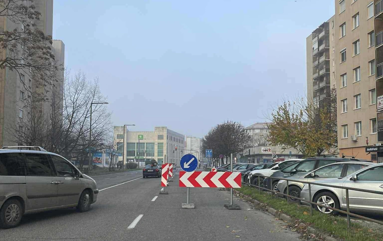 Közlekedési információ. Fotó: Miskolci Városgazda Facebook