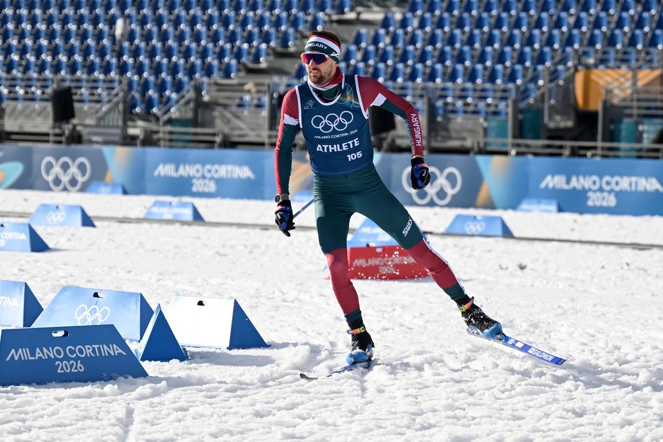 Büki Ádám élete első téli olimpiáján szerepelt. Fotó: MOB 