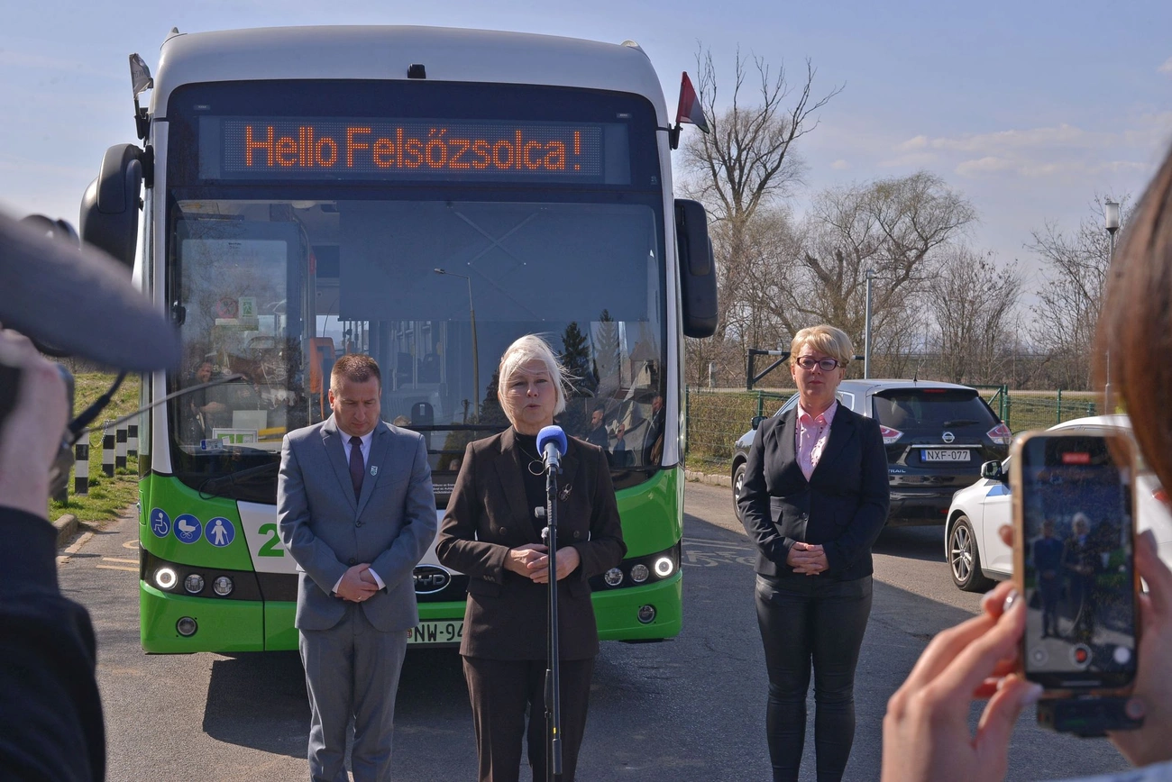 Felsőzsolca BYD busz Fotó: Oszie Tibor